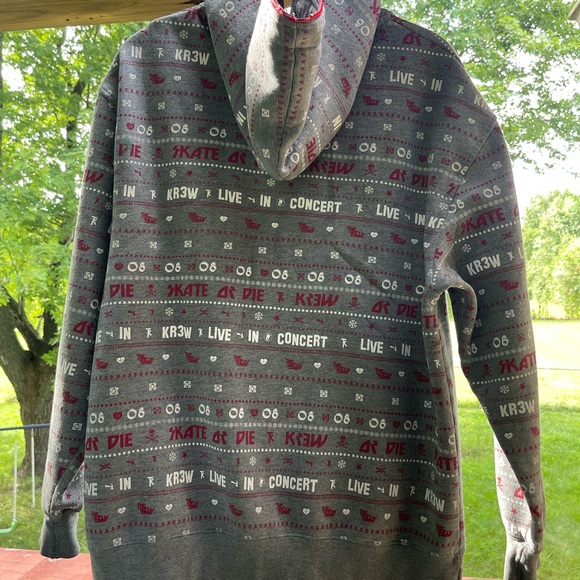 Kr3W Skate Or Die Full Zip Hoodie Size M Sweatshirt - Picture 2 of 8